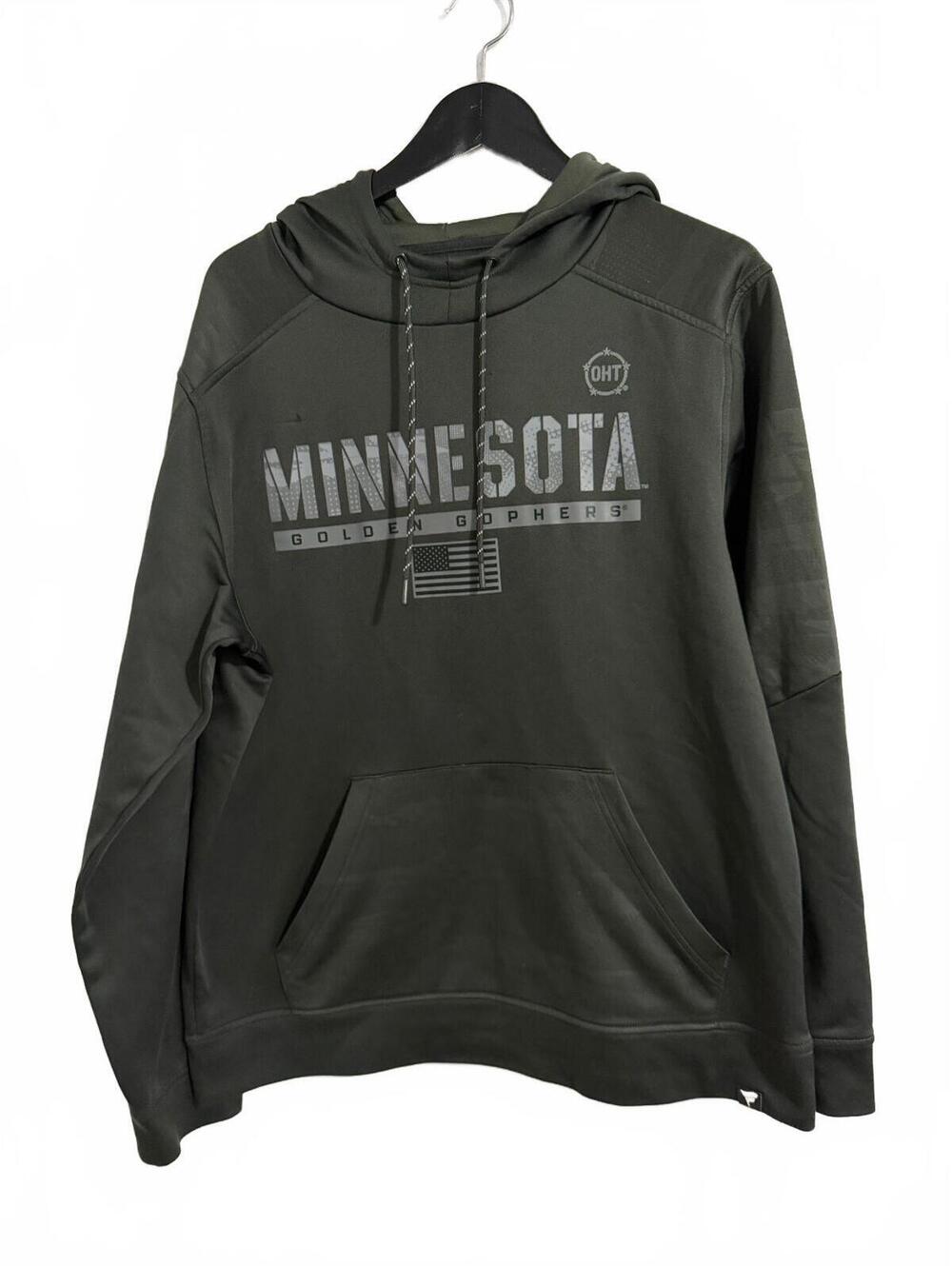 Minnesota Golden Gophers Dark Gray Camo Hoodie Size Large